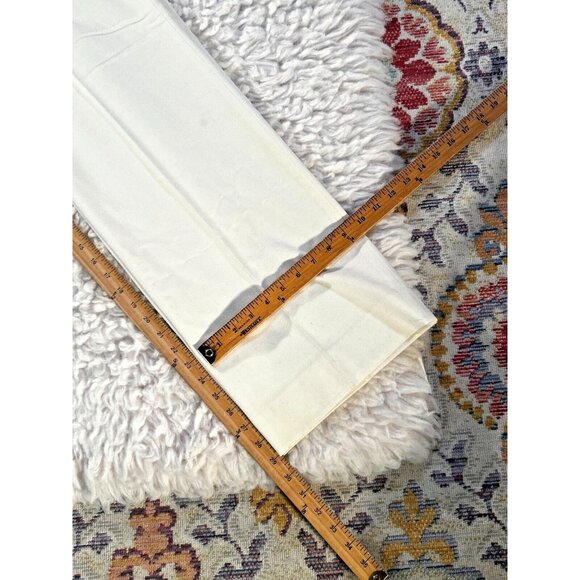 Basler Dress Pants Women's Med 30.5x29 Ivory Creme Stretch Pockets High Rise - Picture 5 of 14